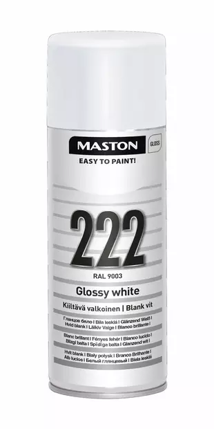 Spraymaali 100 Kiiltävä valkoinen 400ml - Spraymaalit - 6412491002229 - 1