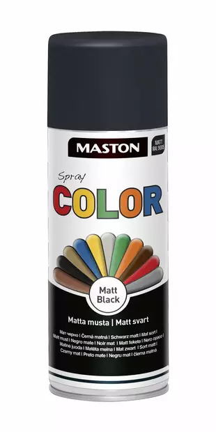 Spraymaali Color Mattamusta 400ml - Spraymaalit - 6412491201219 - 1