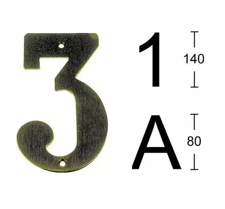 TALONUMERO 3 - Talonumerot ja -kirjaimet - 7317900494789 - 1