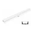 Led valoprofiili 1m suora opaalikupu - LED valonauhat - 6418536022139 - 2
