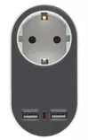 HAAROITIN 2 X USB + SCHUKO TARMO - Pistorasiat, haaroittimet ja kytkimet - 6410413209169 - 2