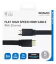 hdmi kaapeli litte=C3=A4 deltaco 2m - Audio- ja videokaapelit - 7333048051769 - 3
