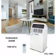 Siirrettävä ilmastointilaite 7000 BTU Techwood - Ilmastointilaitteet - 3760301552819 - 9