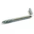 KULMAKOUKKU 38mm 5kpl/pkt Sinkitty teräs 7 HABO - Koukut, naulakot ja telineet - 7317900048869 - 1