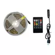 Led nauha 3m 5V RGB kaukosäätimellä - LED valonauhat - 6418536040669 - 1