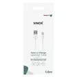 lightning usb a kaapeli sinox 1m - Laturit, kaapelit ja varavirtalähteet - 5706808051439 - 2