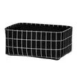 Säilytyskori Nova musta 36x26x16 cm - Säilytyslaatikot ja muovilaatikot - 6410416466439 - 1