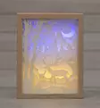 VALOTAULU LED PORO 3D 22X28CM - Valohahmot ja valokoristeet - 6410413175549 - 1