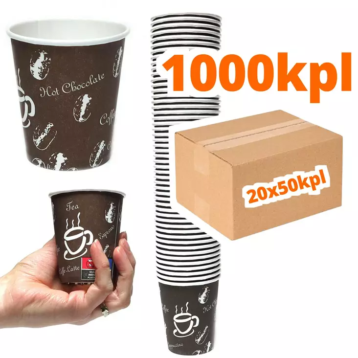 Kertak=C3=A4ytt=C3=B6iset kahvikupit - Kertakäyttömukit ja -lasit - 3904900950039 - 1