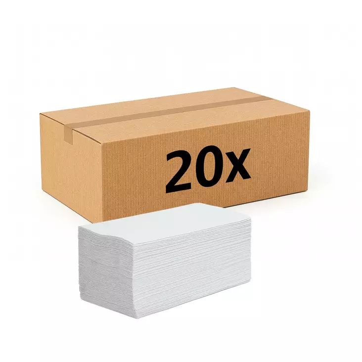 V-taiteltu käsipaperi tukkupakkaus. - Käsipaperit - 5998648706079 - 1