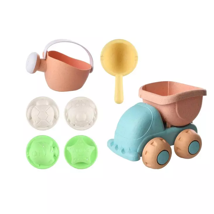 Hiekka-auto ja lelut leikkisetti 7 osaa - Hiekkalelut - 6410416246529 - 1