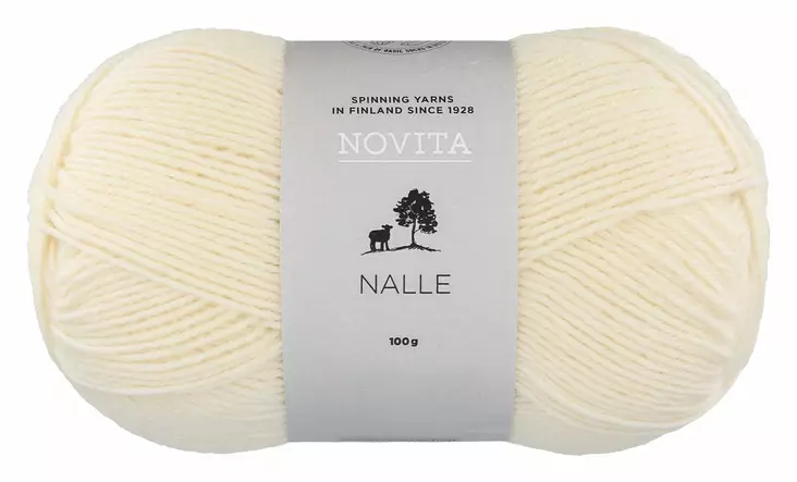 NOVITA NALLE 100G LUONNONVALKOINEN - Sukkalangat - 6412618203959 - 1