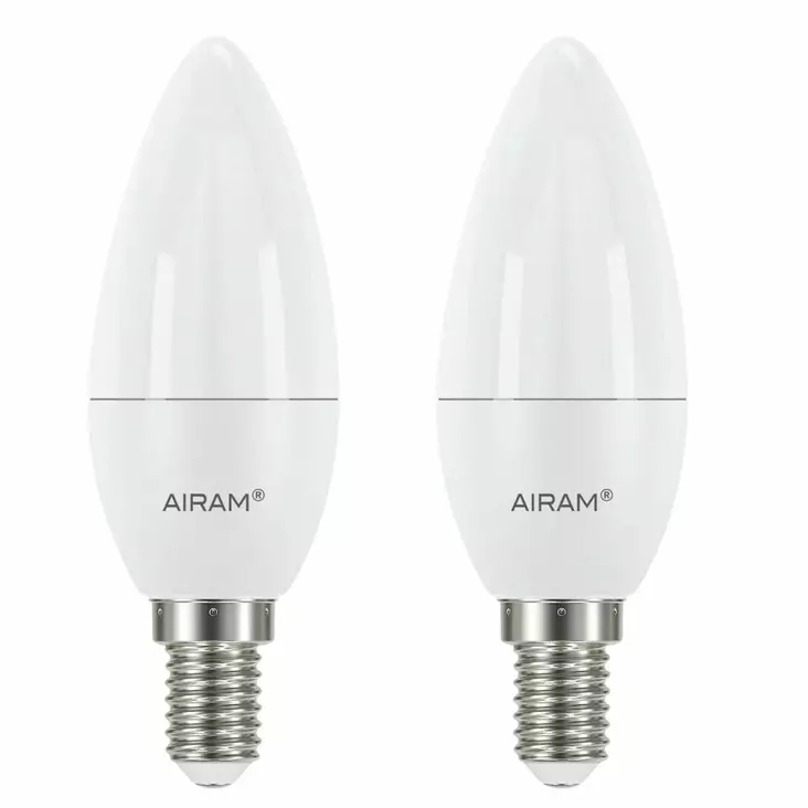 Led lamppu Airam E14 4,9W 840 500lm 2kpl/pkt - Lamput E14 kanta - 6435200310859 - 1