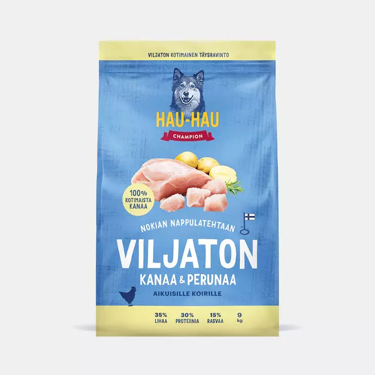 Koiran viljaton kanaa&perunaa 9kg - Koiranruoat ja herkut - 6438554003019 - 1
