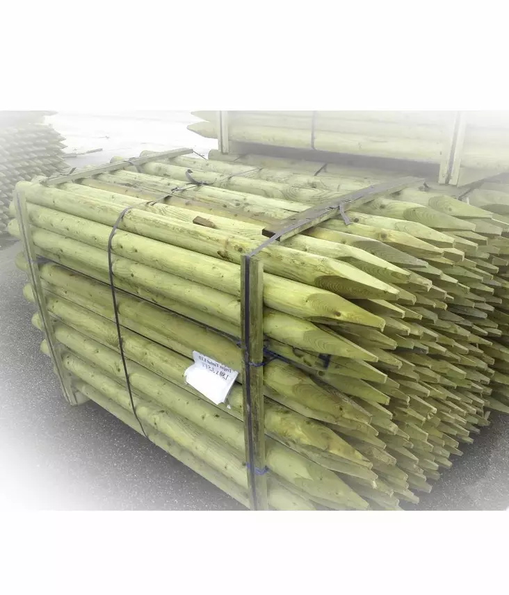 AITATOLPPA 60x1800mm TEROITETTU KYLLÄSTETTY PUINEN - Aitatolpat - AB50000001049 - 1