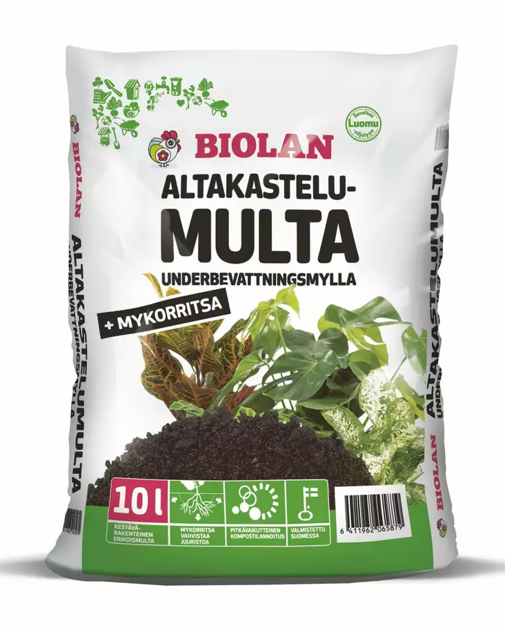 ALTAKASTELUMULTA 10L BIOLAN - Puutarhamullat ja -turpeet - 6411962065879 - 1