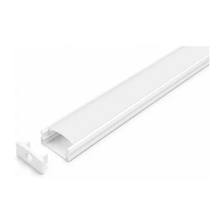 Led valoprofiili 1m suora opaalikupu - LED valonauhat - 6418536022139 - 1