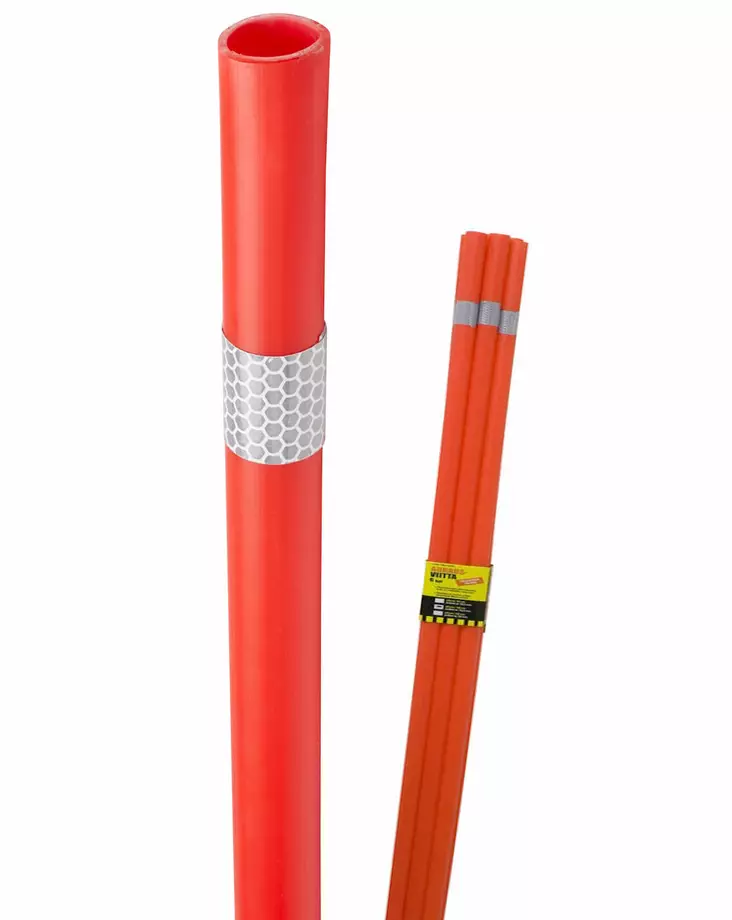 Aurauskeppi aurausviitta aurausmerkki oranssi heijastin 6kpl - Aurauskepit - 6438159099639 - 1