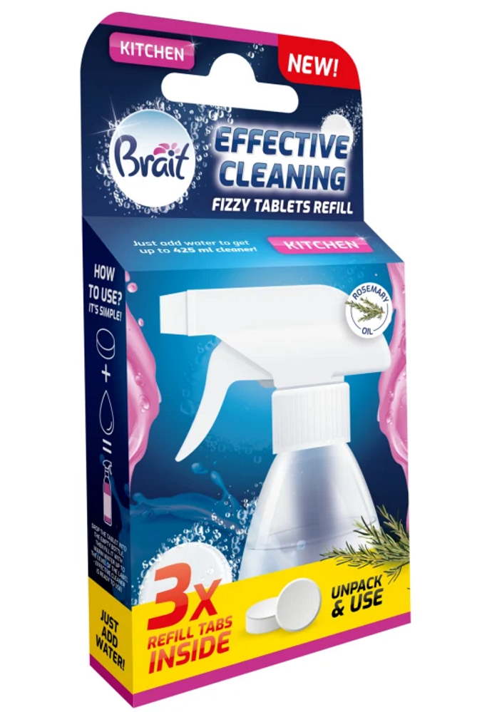 BRAIT KEITTI=C3=96 T=C3=84YTT=C3=96 3 TABLETTIA - Keittiönpuhdistusaineet - 5908241796209 - 1