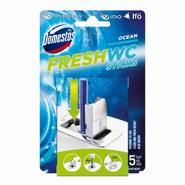 Domestos WC-raikastintikut Ocean 5kpl. - WC-puhdistusaineet - 8712561175159 - 1