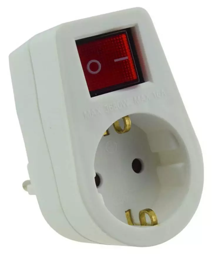 HAAROITUSKOSKETIN 1-os KYTKIMELLÄ MAADOITETTU - Pistorasiat, haaroittimet ja kytkimet - 6438140940049 - 1