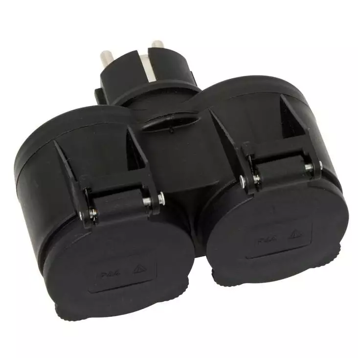 JATKOPISTORASIA 2-OSAINEN IP44 - Jatkojohdot, kaapelikelat ja tarvikkeet - 6413821240489 - 2