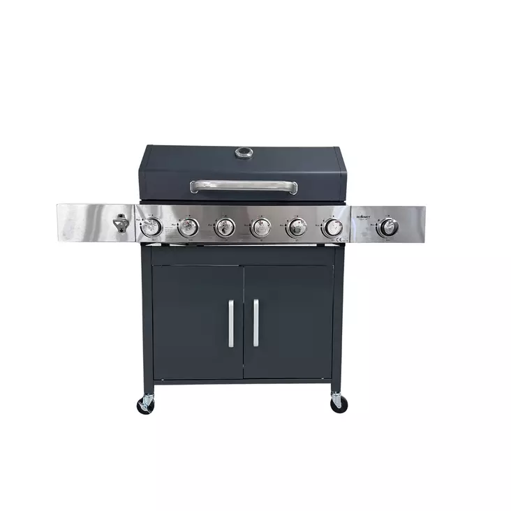 Hornet Kaasugrilli 6+1 harmaa. - Kaasugrillit - 6430075571039 - 1