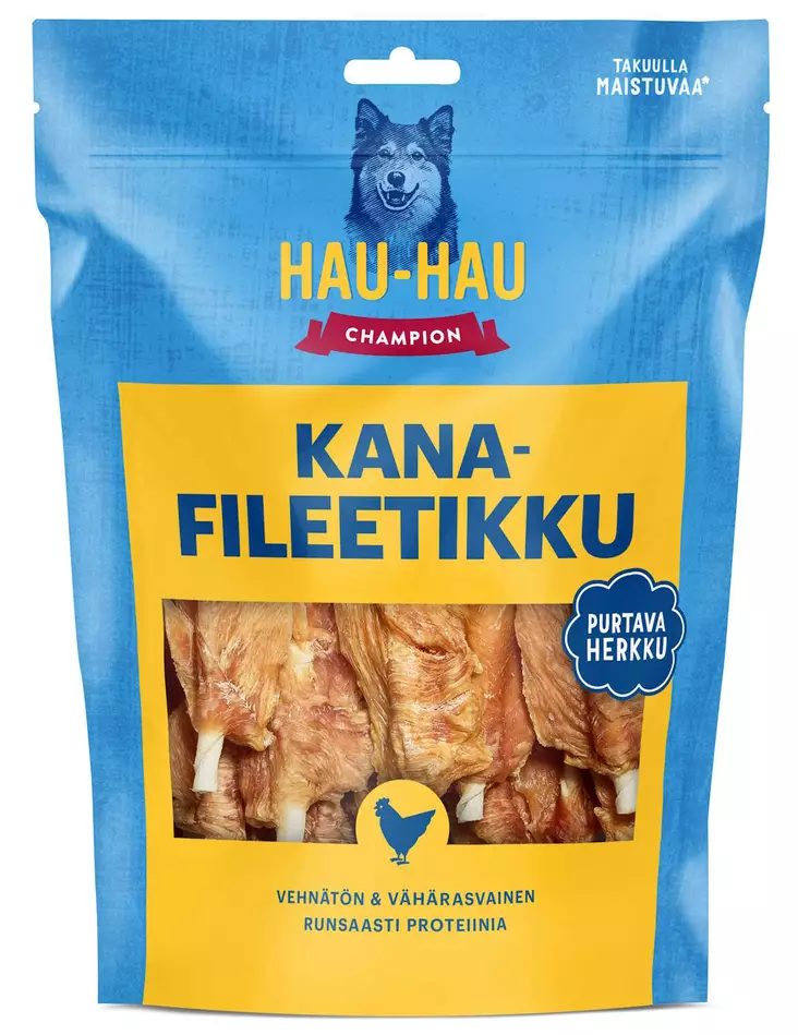 Hau Hau Champion kanafileetikku koiran herkku - Koiranruoat ja herkut - 6430056885759 - 1