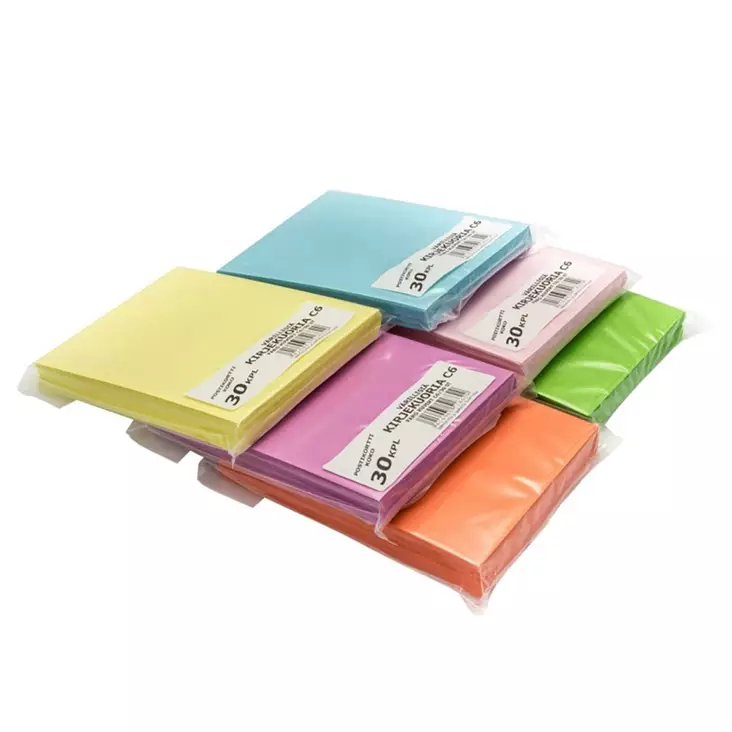 KIRJEKUORI C6/30 VÄRILLINEN - Toimistopaperit ja kirjekuoret - 6416965518629 - 1