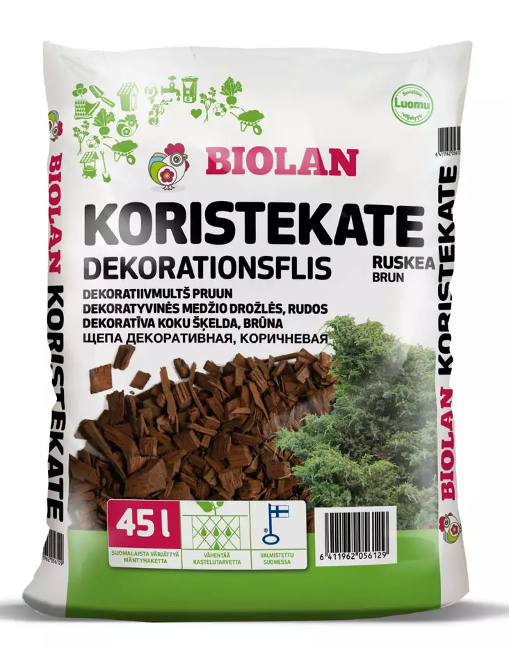 KORISTEKATE 45 L Ruskea - Kuorikatteet ja koristekatteet - 6411962056129 - 1