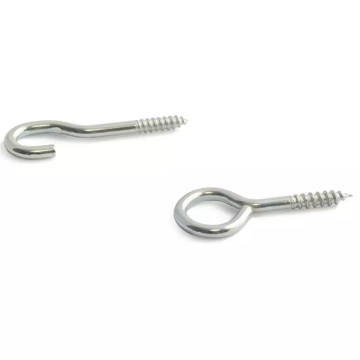 KOUKKU & SILMUKKA 807 NIKL 20/20kpl HABO - Koukut, naulakot ja telineet - 7317900032769 - 1