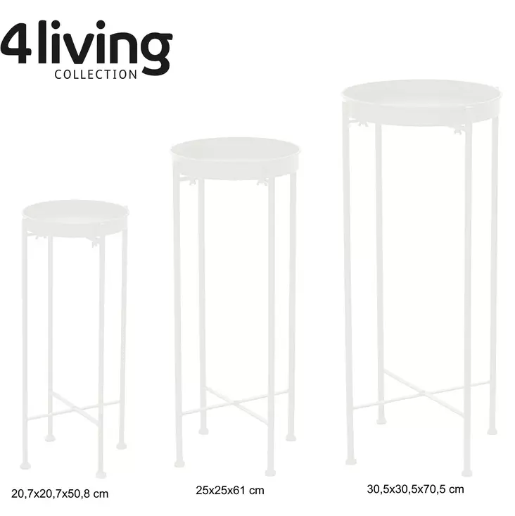 KUKKAPÖYTÄ 20,7X20,7X50,2CM 4Living - Pienkalusteet ja pöydät - 6410413128279 - 1