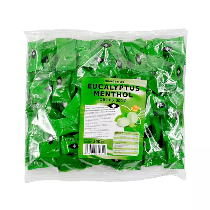 KURKKUPASTILLI Eucalyptus-menthol 300 g - Pastillit - 6430076690319 - 1