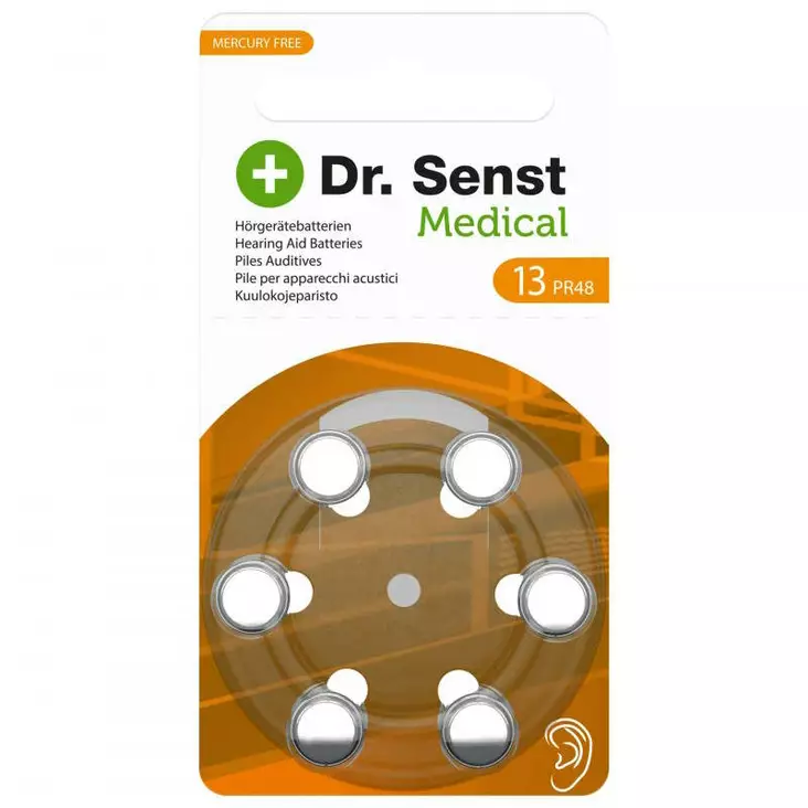 Kuulokojeparistot 6 kpl/pkt nro 13 - Kuulokojeparistot - 4250175849539 - 1