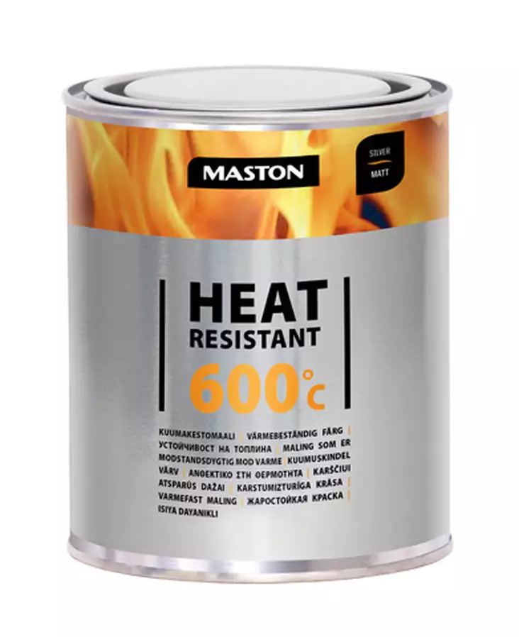 KUUMAKESTOMAALI HOPEA 1000ML 600°C MASTON - Ulkomaalit - 6412490044589 - 2