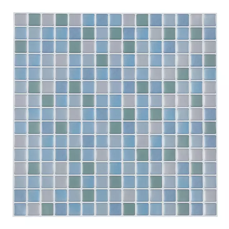 Laattatarra minimosaiikki sininen/vihreä - Sisustuskalvot - 6410416526829 - 1