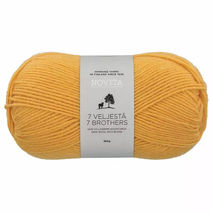 Novita 7 veljest=C3=A4 aurinkokukka 268 - Sukkalangat - 6412618201269 - 1