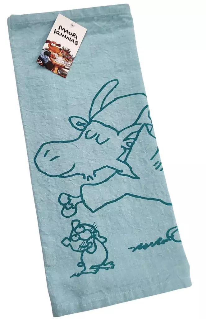 Laudeliina turkoosi Mauri Kunnas - Saunatekstiilit ja laudeliinat - 6418349170959 - 1