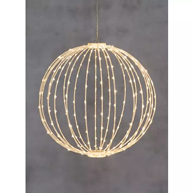 LED valopallo valk. 30cm 144l - Valosarjat verkkovirta - 6438506003579 - 1