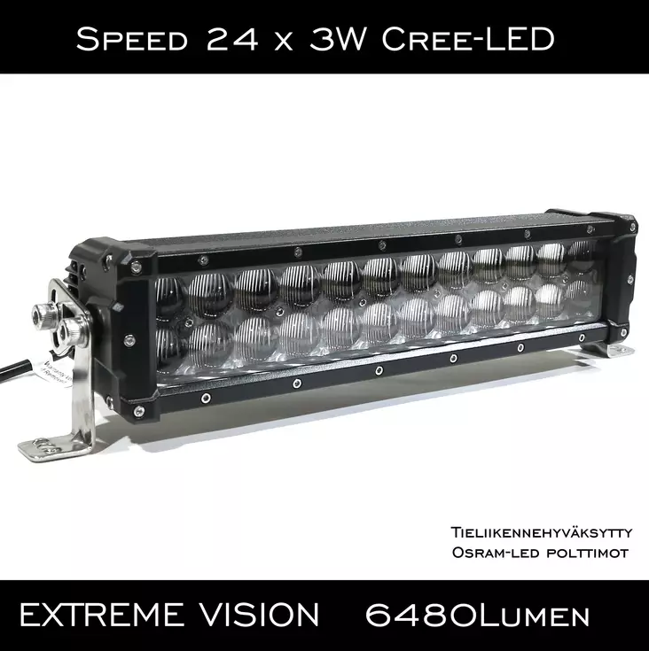 LED LISÄVALO 72W Speed Led-lisävalopaneeli Lisäkaukovalo E-hyväksytty - Lisävalot - 6438168100579 - 1