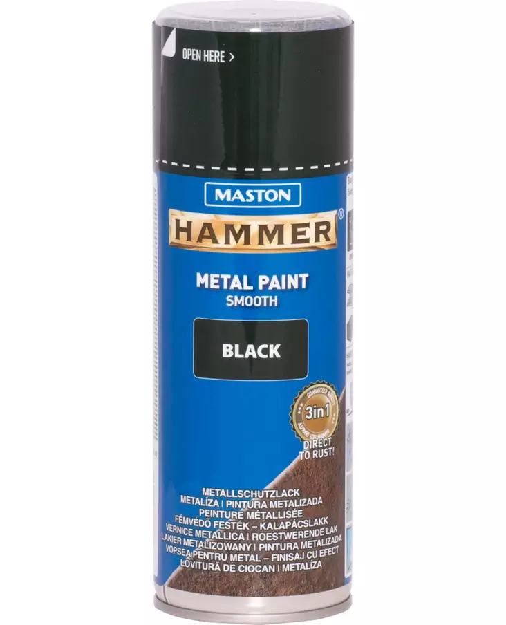 Maston Hammer spraymaali musta sile=C3=A4. - Spraymaalit - 6412490017729 - 1