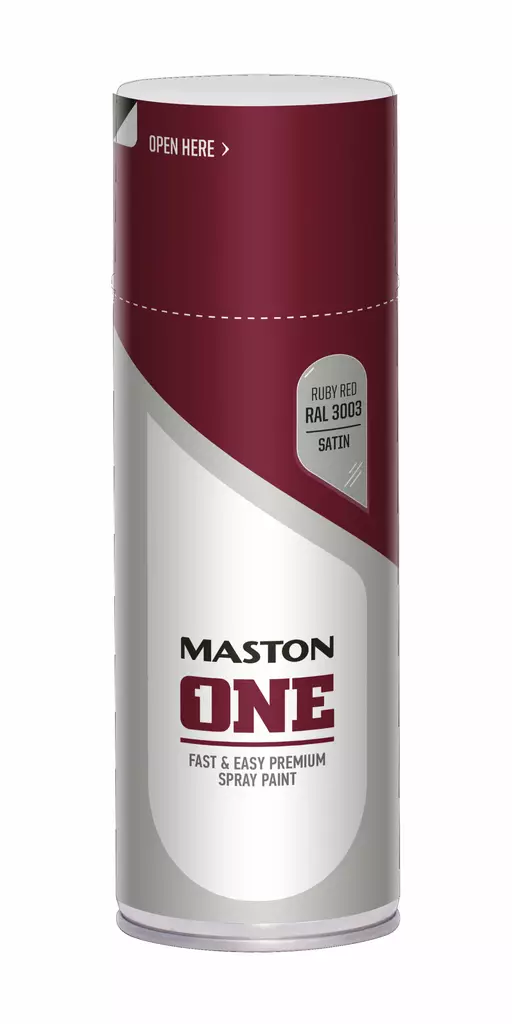 MASTON ONE RUBIININPUN RAL3003 400ML - Spraymaalit - 6412490033569 - 1