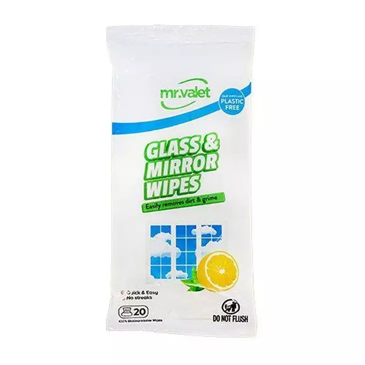 Mr Valet Lasi & peili siivousliina 20kpl - Yleispuhdistusaineet - 8682639003489 - 1