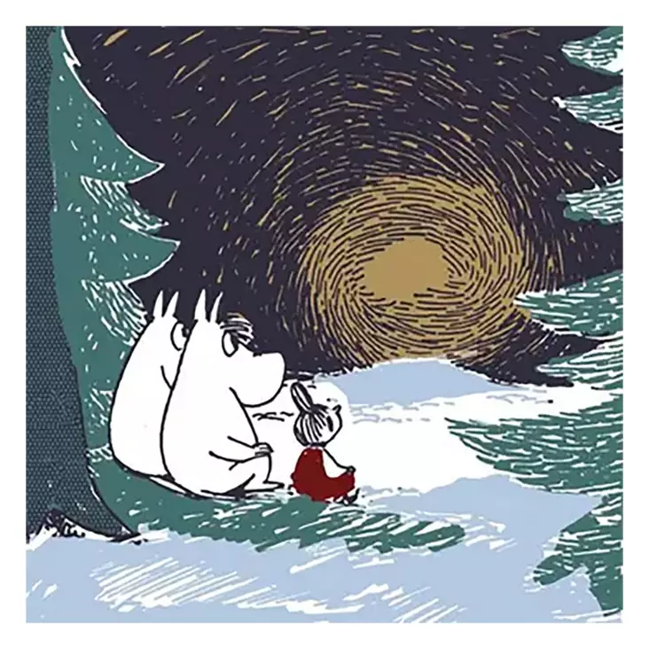 Moomin lautasliina 24cm - Kahviliinat 24x24 - 6411630203169 - 1