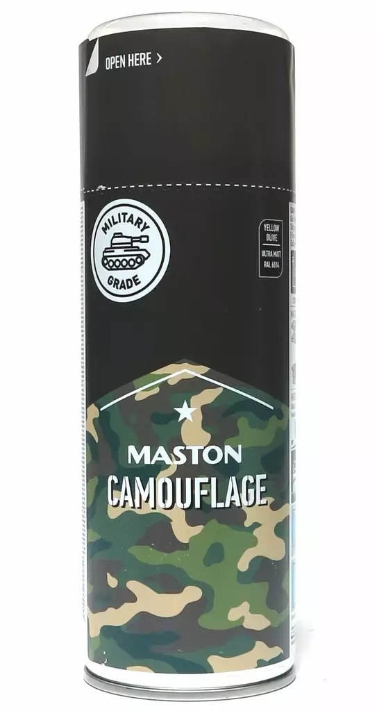 Naamiomaali matta oliivi Maston naamiomaali spraymaali - Spraymaalit - 6412490000059 - 1