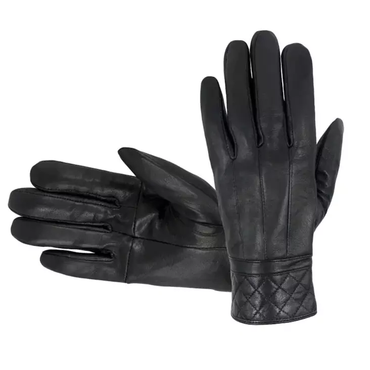 Naisten nahkakäsineet, musta - Asusteet ja tarvikkeet - 6438150194159 - 2