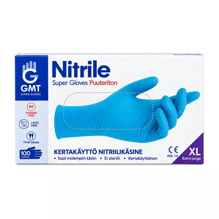 NITRIILIKÄSINE XL 100 kpl/pk - Suojakäsineet ja suojavälineet - 8435234500279 - 1