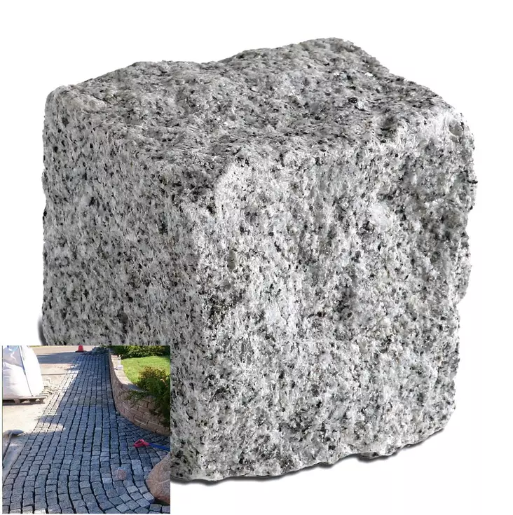 NOPPAKIVI 10 x 10 x 10cm Graniittin nupukivi - Sorat, koristekivet ja hiekat - 6438168084459 - 1