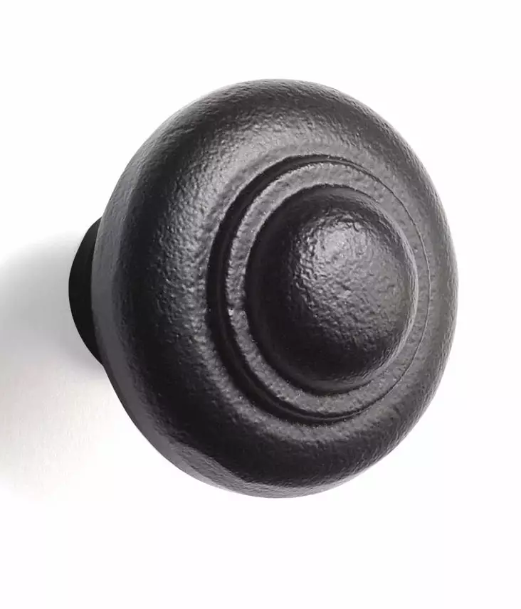 NUPPI OLIVER 36MM TAOTTU MUSTA HABO - Vetimet ja kaappihelat - 7317900186219 - 1