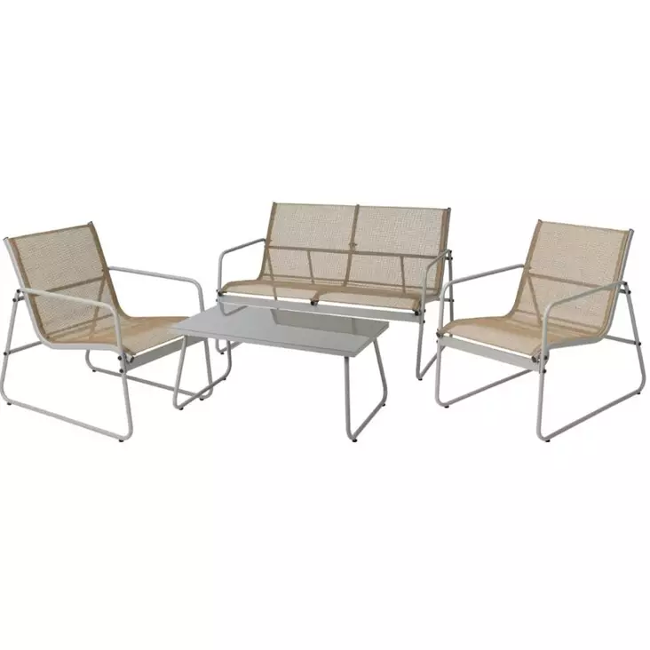 puutarhakalusto puutarhakalusteryhm=C3=A4 puutarhasetti 4 osainen - Ulkokalustesetit ja sohvaryhmät - 8720573465779 - 1